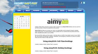 
                            10. Using AimyPLUS: Holiday Bookings - Calgary Childs Play