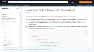 
                            8. Using Amazon ECR Images with Amazon ECS - Amazon ECR