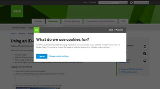 
                            8. Using an ID-card in Internet Bank | SEB