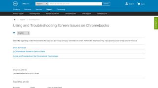 
                            10. Using and Troubleshooting Screen Issues on Chromebooks | Dell US