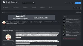 
                            8. Using Antminecloud.com for bitcoin mining? - Mining - Crypto Black Hat