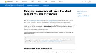 
                            6. Using app passwords with apps that don't support two-step verification