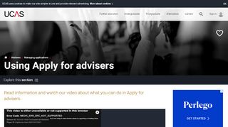 
                            3. Using Apply for advisers | Undergraduate | UCAS