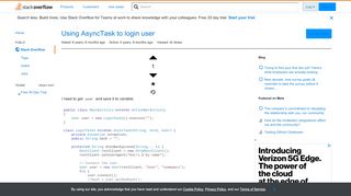 
                            1. Using AsyncTask to login user - Stack Overflow