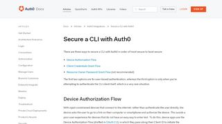 
                            7. Using Auth0 to secure a CLI
