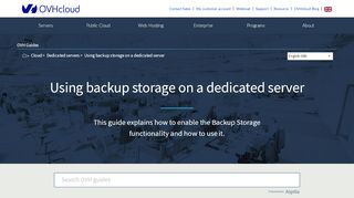 
                            10. Using backup storage on a dedicated server | OVH Guides