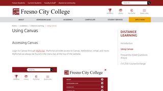 
                            9. Using Canvas | Fresno City College