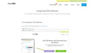 
                            3. Using ClearTDS Software - ClearTax