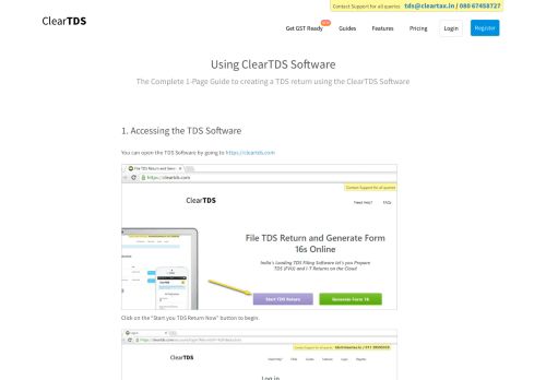 
                            7. Using ClearTDS Software - TaxCloud India
