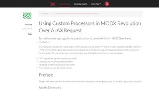 
                            10. Using Custom Processors in MODX Revolution Over AJAX Request ...