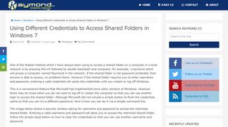
                            9. Using Different Credentials to Access Shared Folders in Windows 7 ...