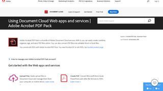 
                            6. Using Document Cloud Web apps and services | Adobe PDF Pack