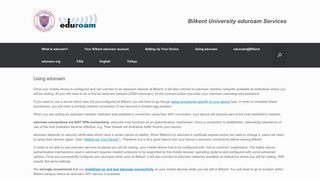 
                            7. Using eduroam – eduroam - eduroam – Bilkent University eduroam ...