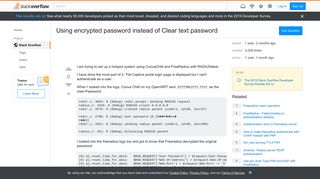
                            12. Using encrypted password instead of Clear text password - Stack ...