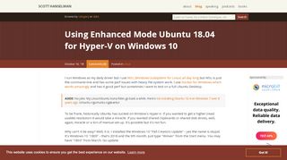 
                            9. Using Enhanced Mode Ubuntu 18.04 for Hyper-V on Windows 10 ...