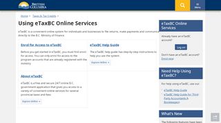 
                            3. Using eTaxBC Online Services - Province of ... - Government of B.C.