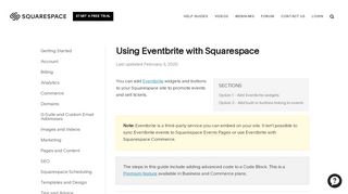 
                            10. Using Eventbrite with Squarespace – Squarespace Help