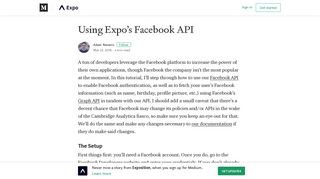 
                            11. Using Expo's Facebook API – Exposition - Expo blog