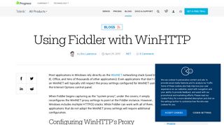 
                            4. Using Fiddler with WinHTTP - Telerik
