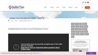 
                            9. Using File Upload in Forms - Part 2 | G Suite Tips