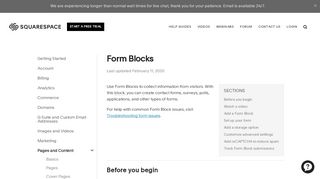 
                            11. Using Form Blocks – Squarespace Help