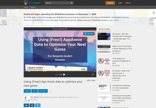 
                            12. Using (Free!) App Annie data to optimize your next game - SlideShare