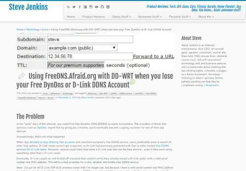 
                            8. Using FreeDNS.Afraid.org with DD-WRT when you lose your Free ...