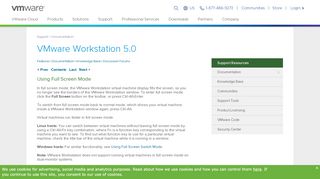 
                            1. Using Full Screen Mode - VMware