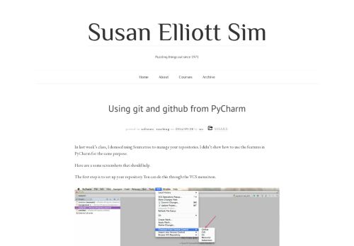 
                            12. Using git and github from PyCharm | Susan Elliott Sim