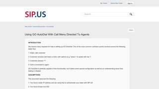 
                            13. Using GO AutoDial with Call Menu Directed to Agents – Help Center