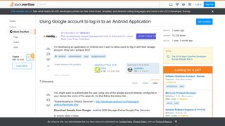 
                            11. Using Google account to log in to an Android Application - Stack ...