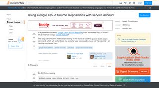 
                            7. Using Google Cloud Source Repositories with service account ...