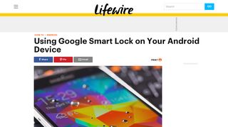 
                            7. Using Google Smart Lock on Your Android Device - Lifewire