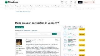 
                            8. Using groupon on vacation in London?? - London Forum - TripAdvisor
