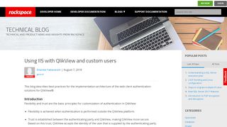 
                            10. Using IIS with QlikView and custom users - Rackspace Developer