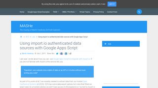 
                            12. Using import.io authenticated data sources with Google Apps Script ...