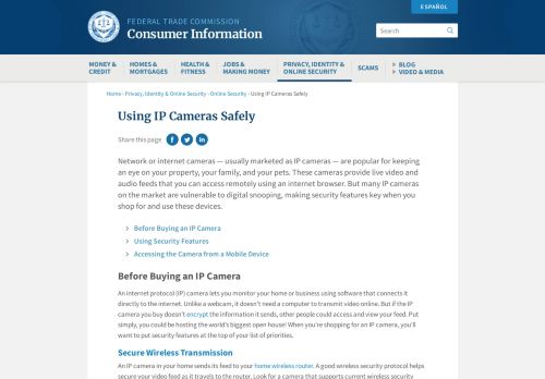 
                            11. Using IP Cameras Safely | Consumer Information