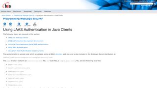 
                            5. Using JAAS Authentication in Java Clients - Oracle Docs