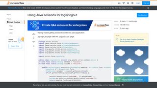 
                            5. Using Java sessions for login/logout - Stack Overflow