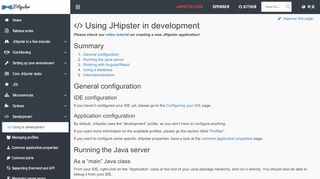 
                            2. Using JHipster in development