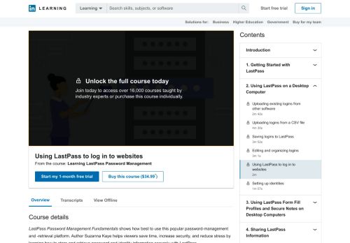 
                            13. Using LastPass to log in to websites - LinkedIn