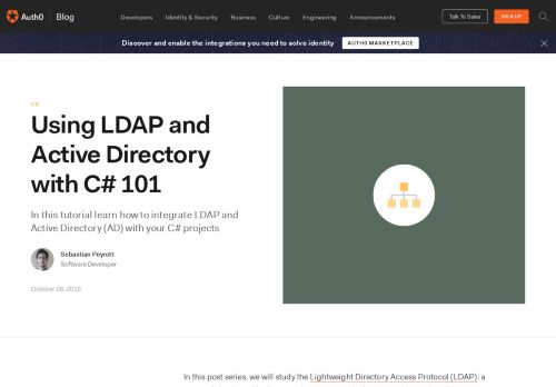 
                            10. Using LDAP and Active Directory with C# 101 - Auth0