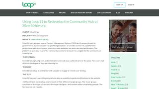 
                            13. Using Loop11 to Redevelop the Community Hub at SilverStripe.org ...