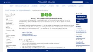
                            11. Using Mail apps with Gmail & Duo | Wellesley College
