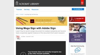 
                            11. Using Mega Sign with Adobe Sign - AcrobatUsers.com