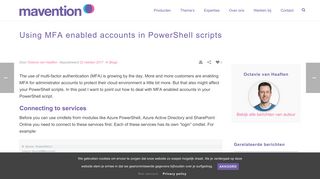 
                            7. Using MFA enabled accounts in PowerShell scripts - Mavention