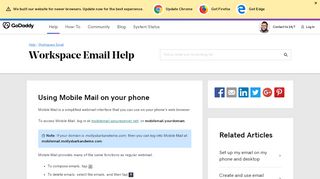 
                            3. Using Mobile Mail on your phone | Workspace Email - GoDaddy Help ...