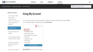
                            4. Using My Account – Native Instruments