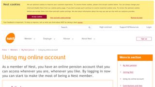 
                            3. Using my Online Account | NEST Pension