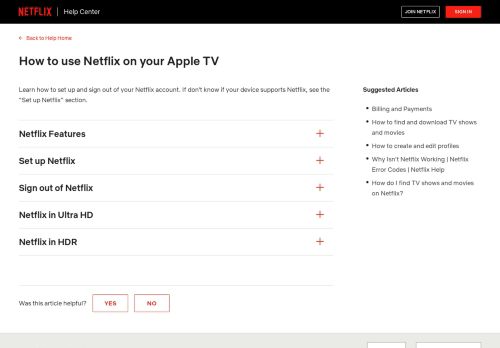 
                            4. Using Netflix on your Apple TV - Netflix Help Center